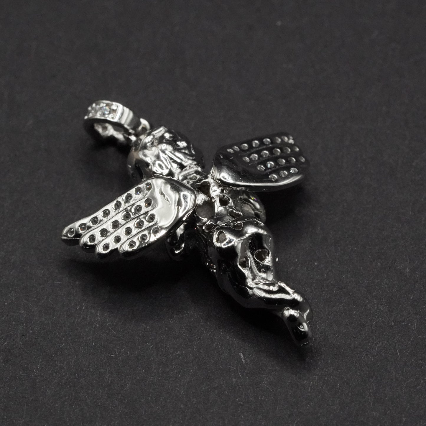 925 Sterling Silver Angel Baby CZ Pendant - GMP00070