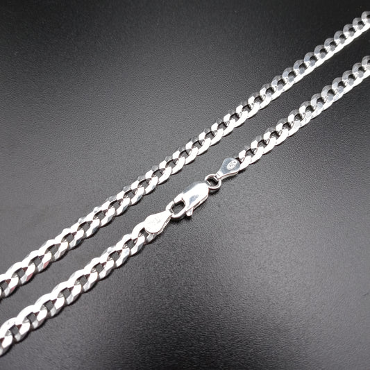 925 Sterling Silver 5.2mm Curb Link Chain - CH618