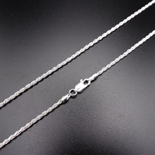 925 Sterling Silver 2mm Rope Chain - CH524