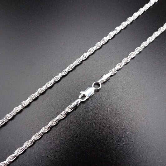 925 Sterling Silver 2.8mm Rope Chain - CH526