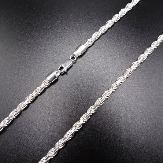 925 Sterling Silver 5mm Rope Chain - CH529