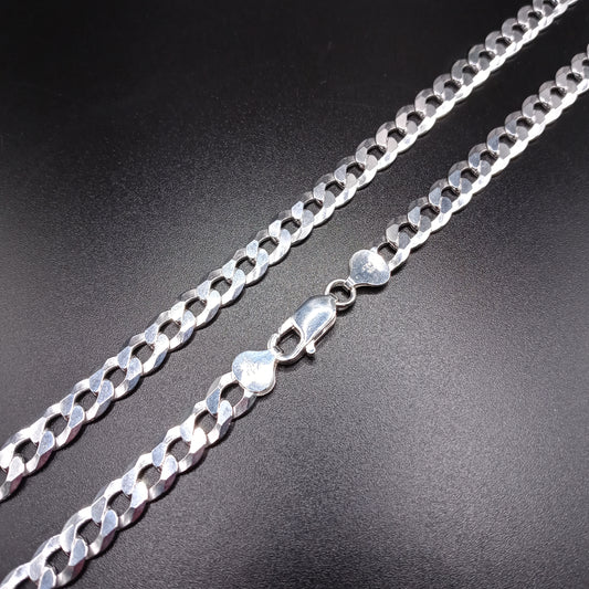 925 Sterling Silver 7.9mm Curb Link Chain - CH620